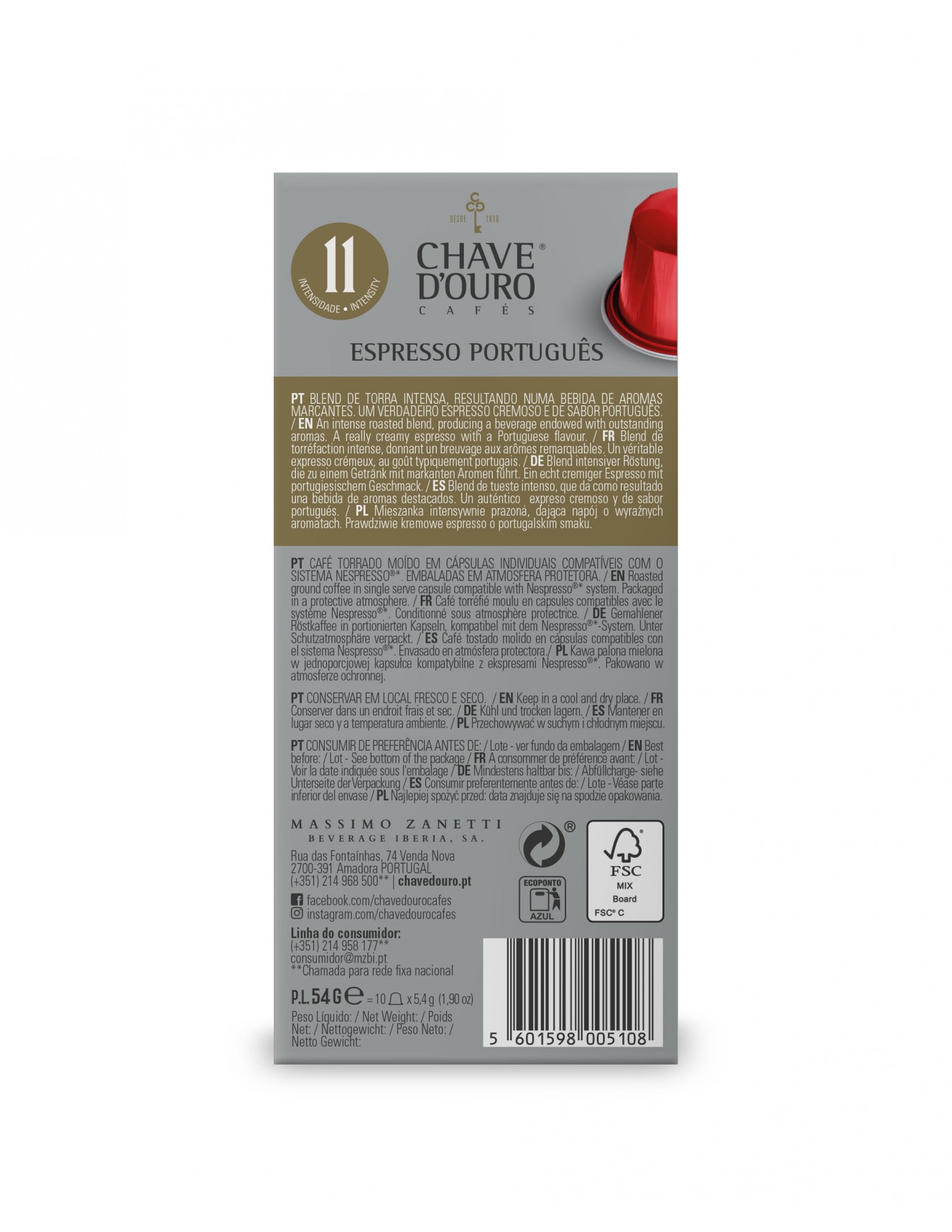 Chave d'Ouro Espresso Português...