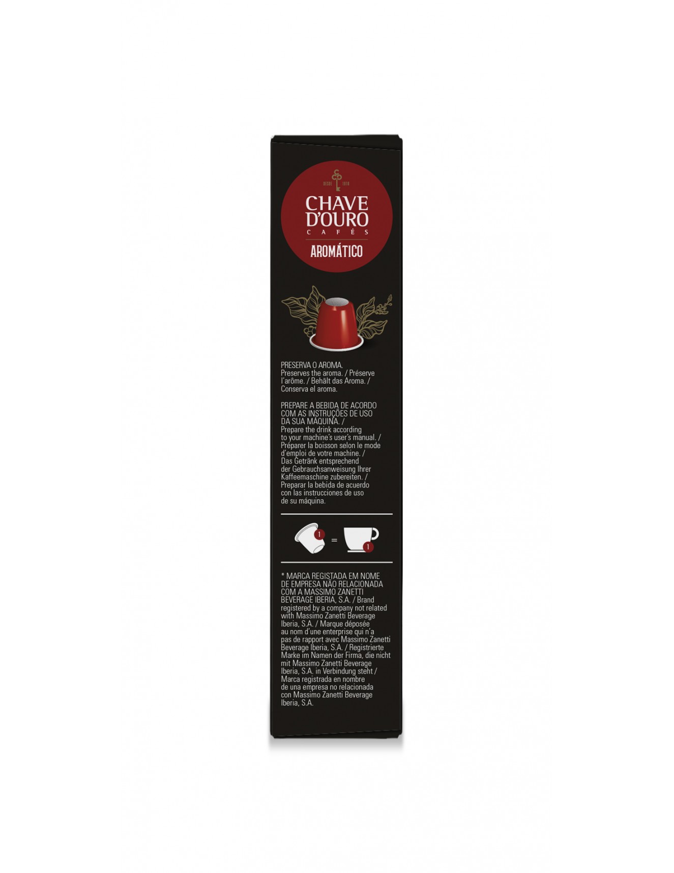 Chave D'Ouro - Cápsulas compatíveis...